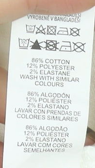 Primark Women Ivory Skinny Stretch Jeans Size 12