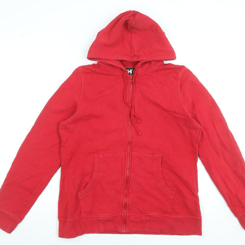 Helly Hansen Womens Red Full Zip Hoodie XL Cotton Workwear