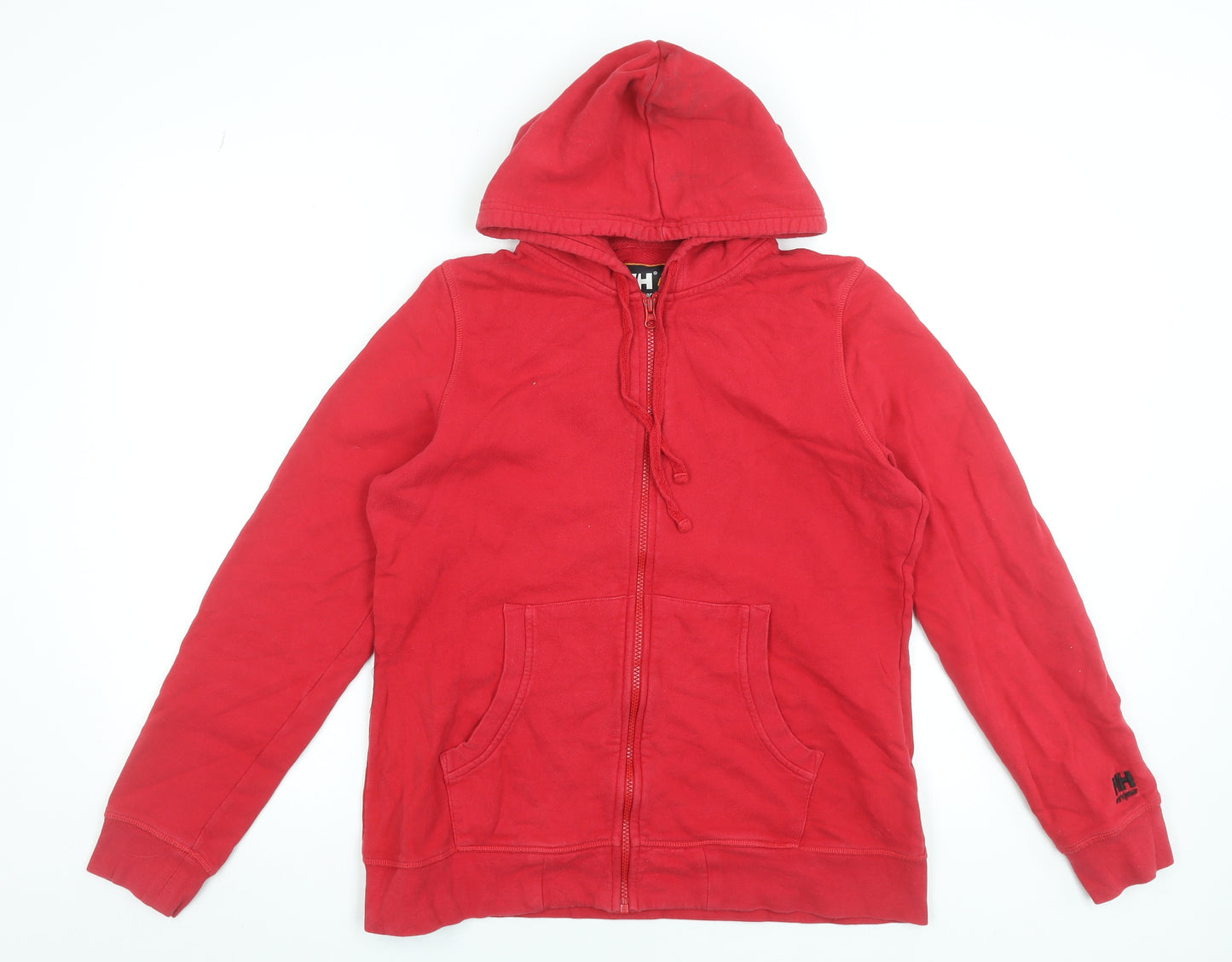 Helly Hansen Womens Red Full Zip Hoodie XL Cotton Workwear