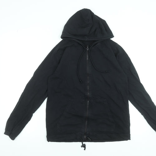 Tezenis Men’s Black Full Zip Cotton Hoodie Size M