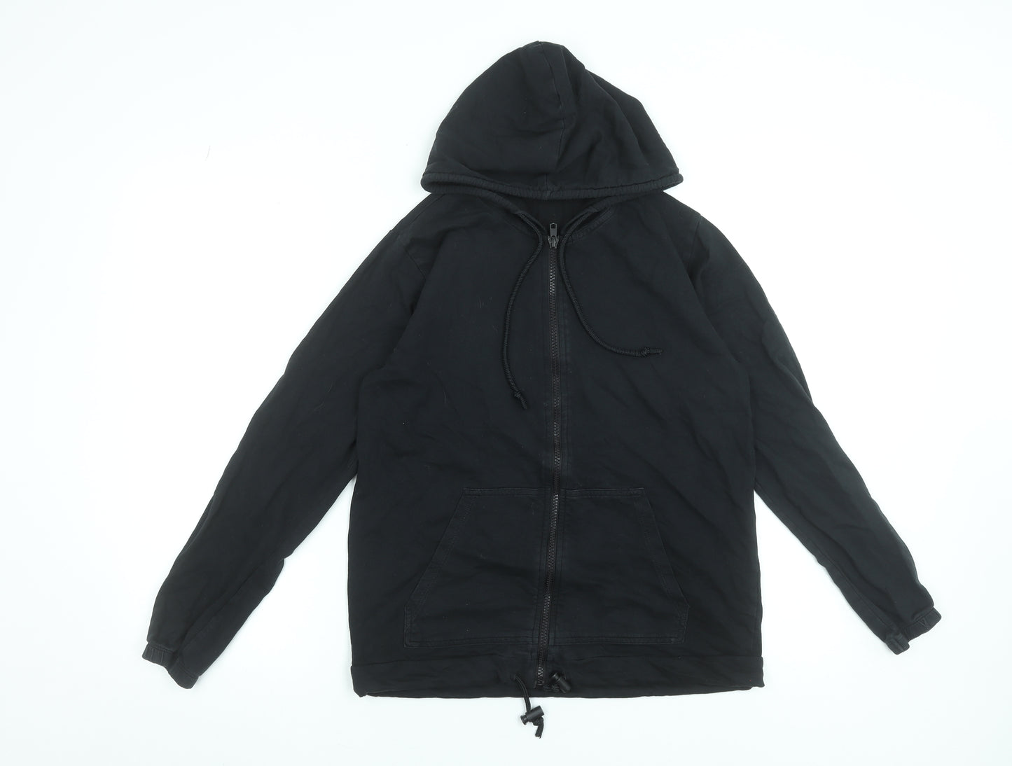 Tezenis Men’s Black Full Zip Cotton Hoodie Size M