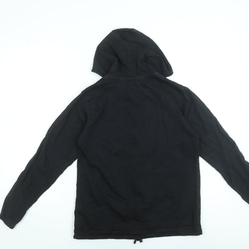 Tezenis Men’s Black Full Zip Cotton Hoodie Size M