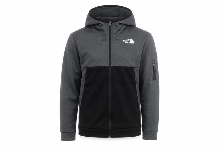 The North Face Boys Grey Full Zip Fleece Hoodie Size 18-20 Years