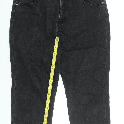 Primark Women’s Black Mom Jeans Size 18 Relaxed Fit Denim