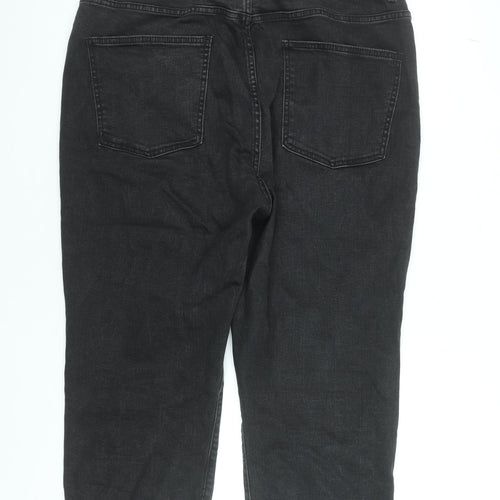 Primark Women’s Black Mom Jeans Size 18 Relaxed Fit Denim