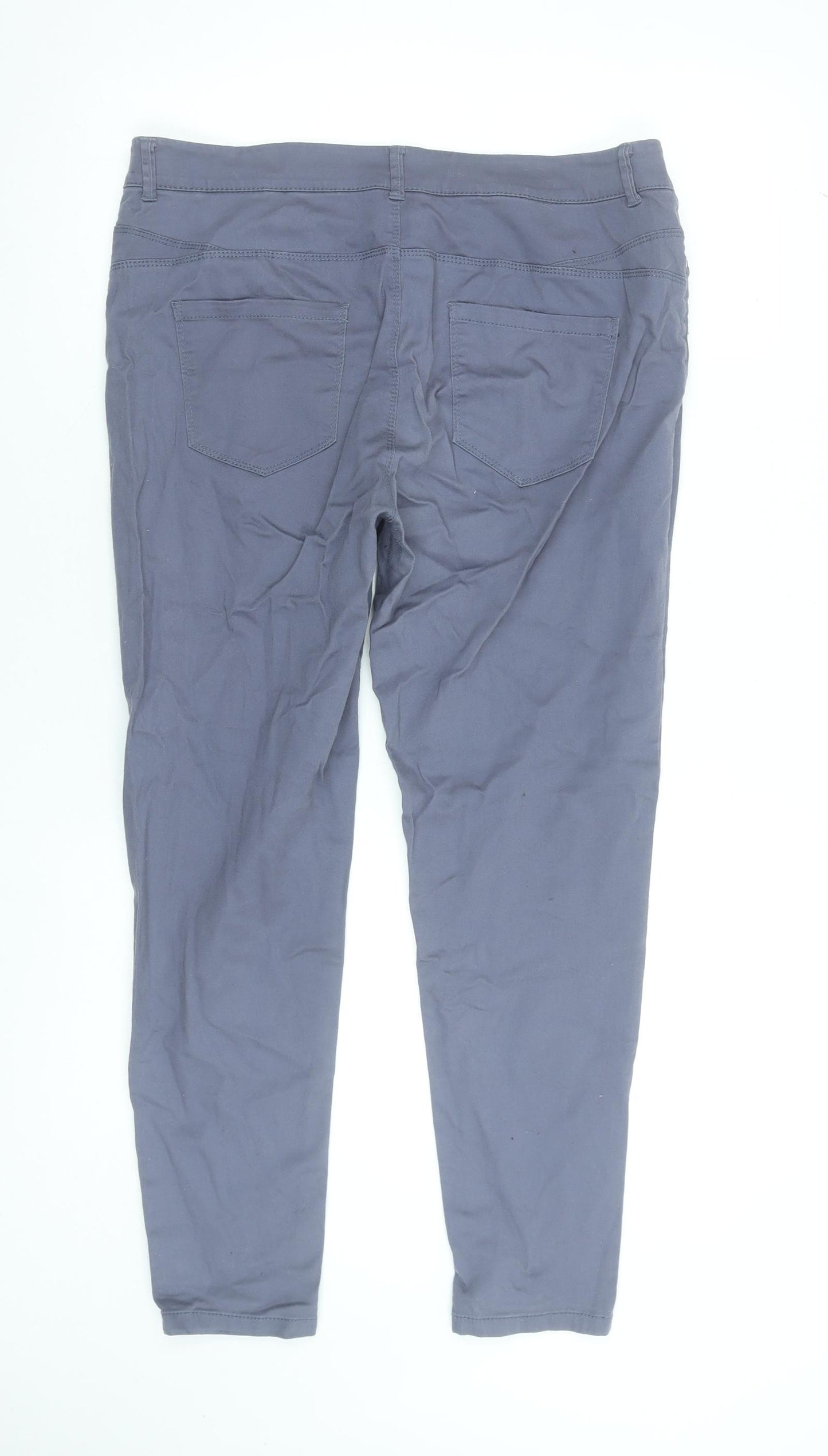 Denim Co. Womens Grey Size 16 Skinny Stretch Jeans