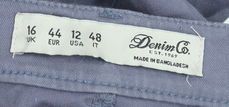 Denim Co. Womens Grey Size 16 Skinny Stretch Jeans