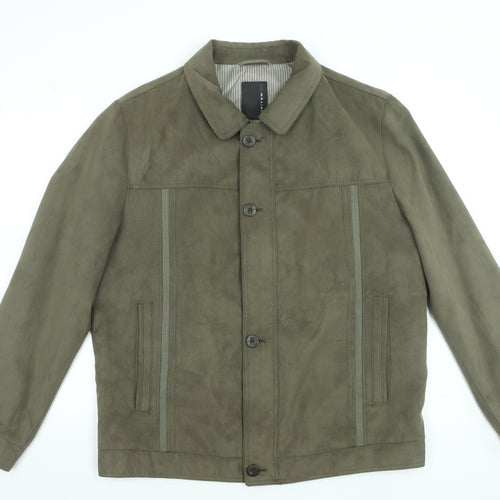 Jupiter Men's Green Polyester Button Jacket Size 54 (44in Chest)
