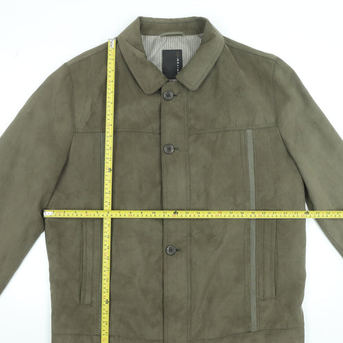 Jupiter Men's Green Polyester Button Jacket Size 54 (44in Chest)