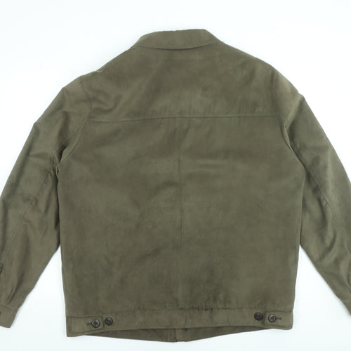 Jupiter Men's Green Polyester Button Jacket Size 54 (44in Chest)