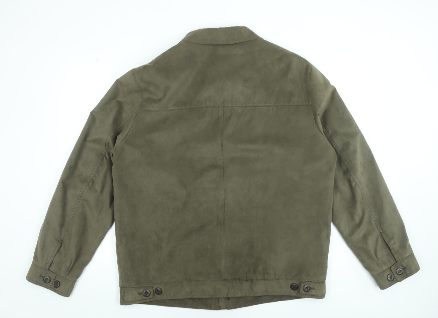 Jupiter Men's Green Polyester Button Jacket Size 54 (44in Chest)