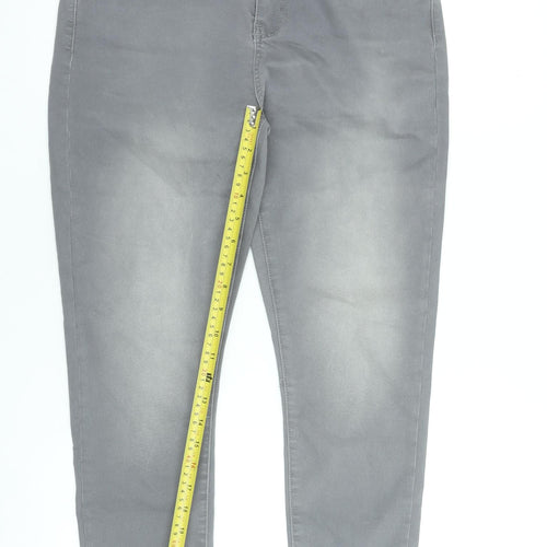 Denim Co Women Grey Size 14 Skinny Stretch Jeans