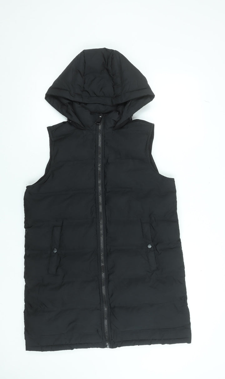 Dunnes Stores Women Black S Hooded Puffer Waistcoat
