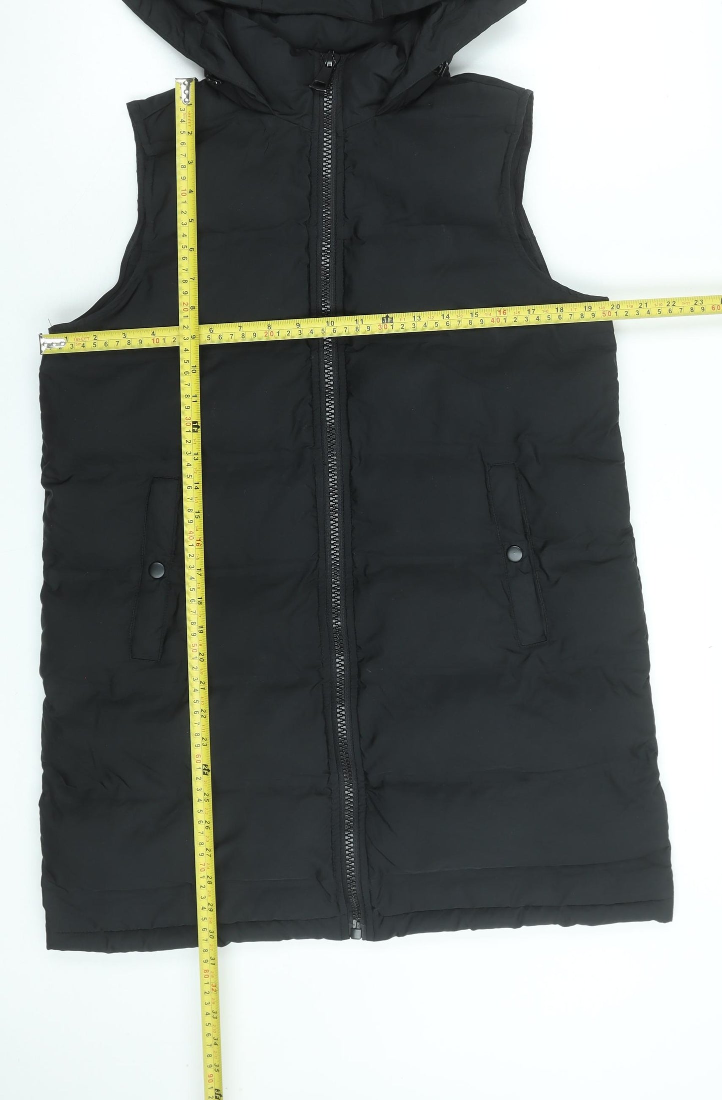 Dunnes Stores Women Black S Hooded Puffer Waistcoat