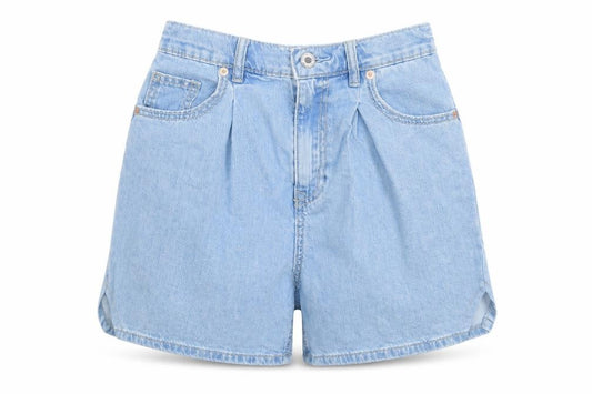 Stradivarius Women’s Blue Denim Mom Shorts Size 6