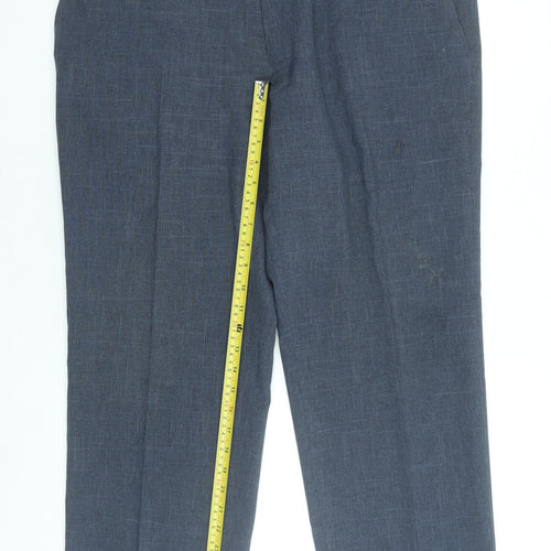 Marks and Spencer Men’s Blue Regular Fit Dress Trousers 38W 29L