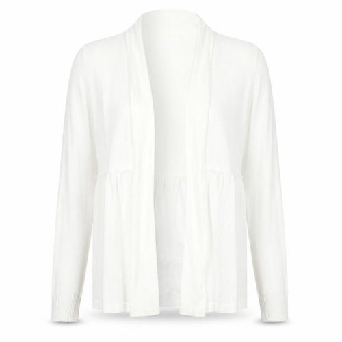 Wallis Women Ivory Cotton Long Sleeve Open Cardigan M
