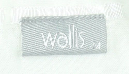 Wallis Women Ivory Cotton Long Sleeve Open Cardigan M