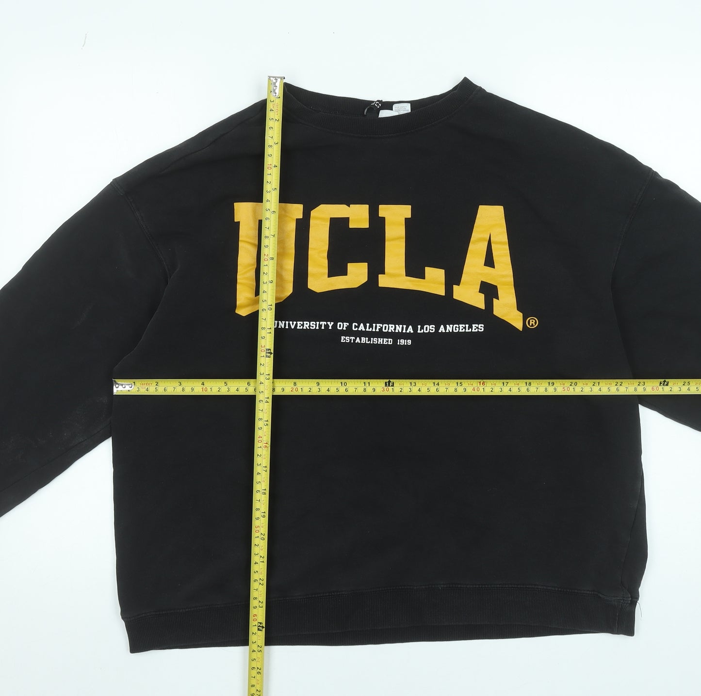 UCLA Women’s Black L Sweatshirt Pullover Crew Neck Cotton Blend