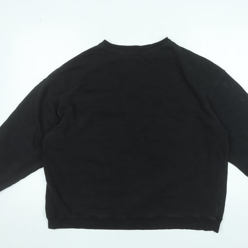 UCLA Women’s Black L Sweatshirt Pullover Crew Neck Cotton Blend