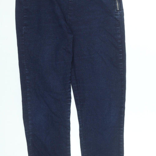 Savida Women’s Blue Slim Fit Jegging Jeans Size 12 Zip Detail