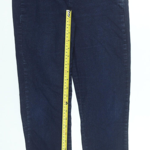Savida Women’s Blue Slim Fit Jegging Jeans Size 12 Zip Detail