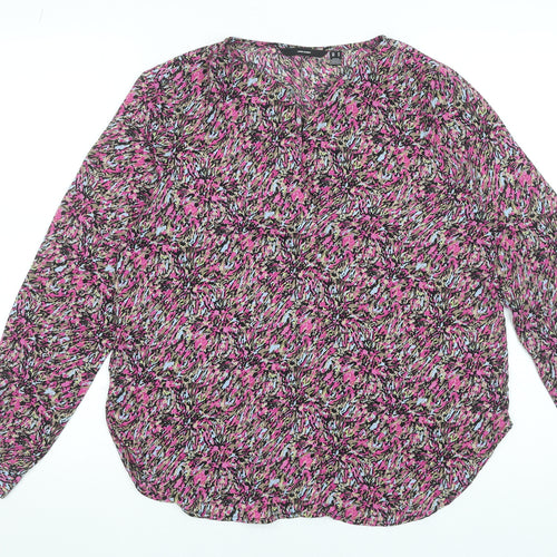 Vero Moda Women’s Multicoloured Tunic Blouse Size M Long Sleeve
