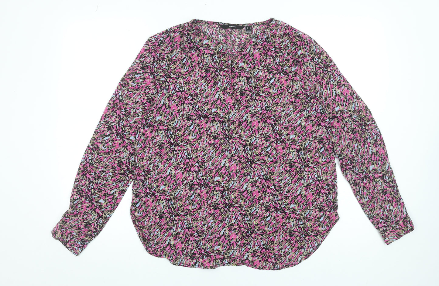 Vero Moda Women’s Multicoloured Tunic Blouse Size M Long Sleeve