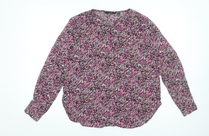 Vero Moda Women’s Multicoloured Tunic Blouse Size M Long Sleeve