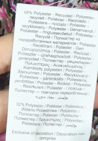 Vero Moda Women’s Multicoloured Tunic Blouse Size M Long Sleeve