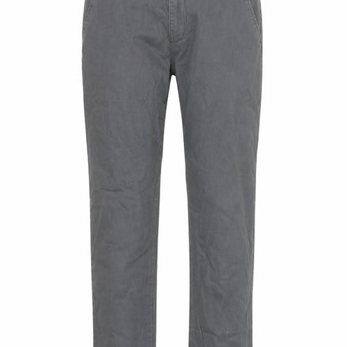 Avenue Men's Grey Chino Trousers Size 36 Regular Fit Cotton Blend