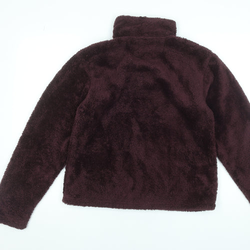 Regatta Girls Brown Fleece Pullover Sweatshirt 16 Years 1/4 Zip Outdoor Top