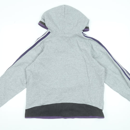 Nike Women’s Grey Hooded Pullover Sweatshirt M 80/20 Cotton Blend
