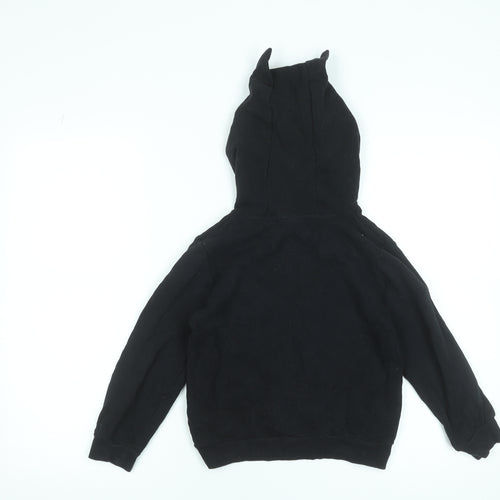 Next Boys Black Batman Pullover Hoodie 5-6 Years Cotton Blend