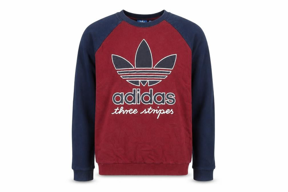 Front view of Adidas boys’ multicoloured 11-12 years pullover sweatshirt crew neck logo