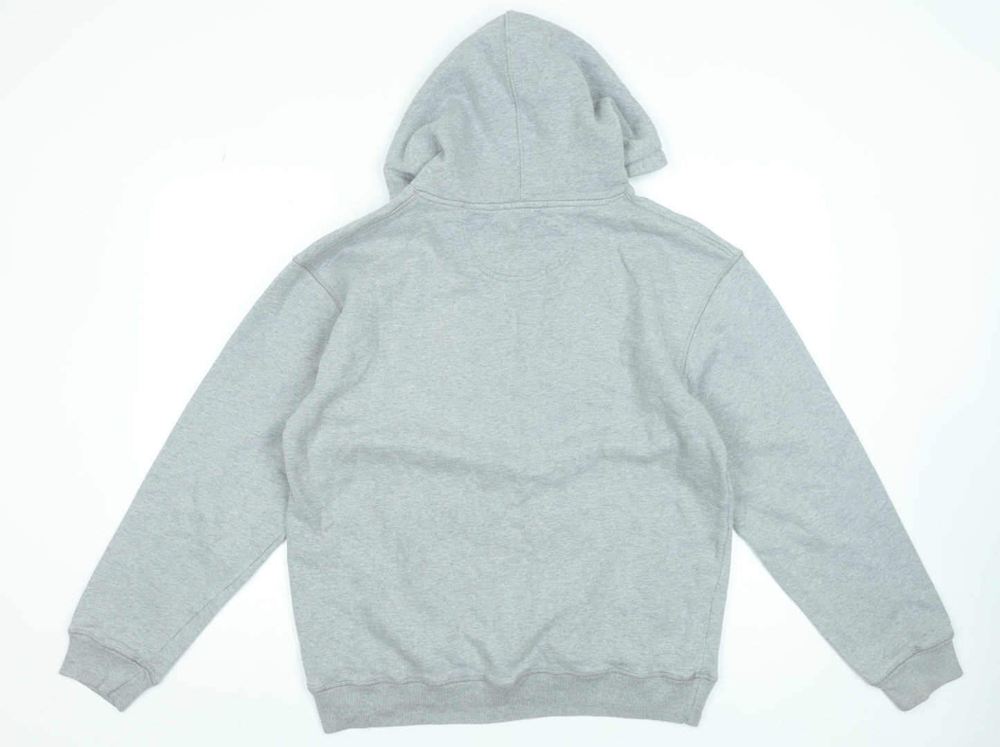 Jack Wills Men's Grey Pullover Hoodie Medium Embroidered Logo