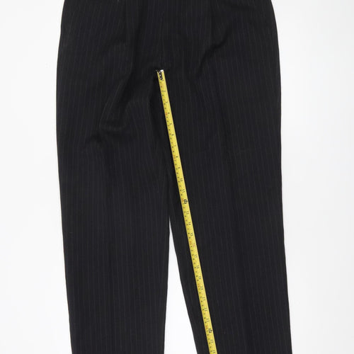 Burton Menswear Black Pinstripe Dress Pants 36 in Waist Regular Fit