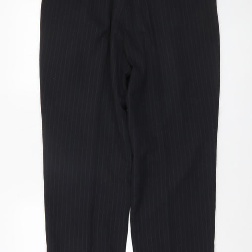 Burton Menswear Black Pinstripe Dress Pants 36 in Waist Regular Fit