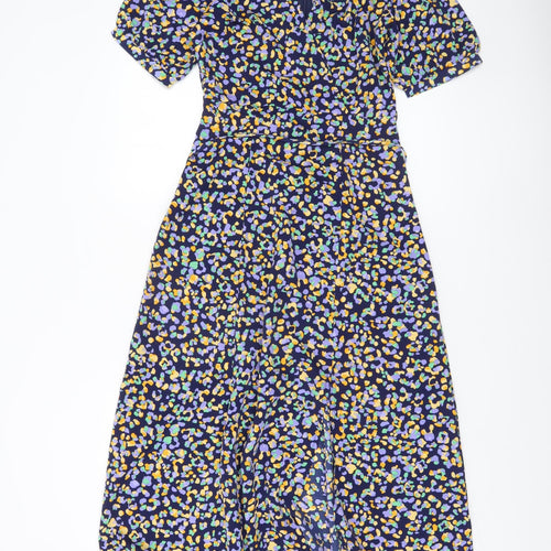 Marc Angelo Women's Multicoloured Floral Midi Fit & Flare Dress Size 8