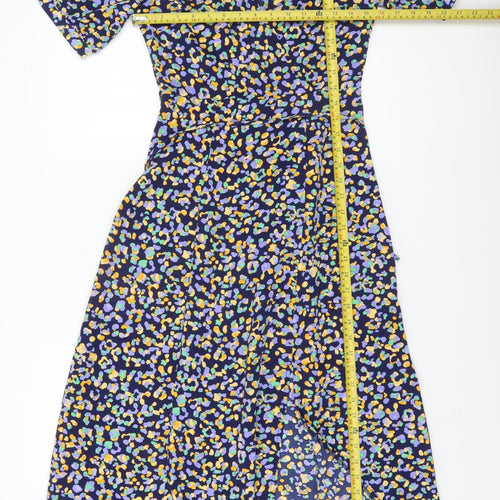 Marc Angelo Women's Multicoloured Floral Midi Fit & Flare Dress Size 8
