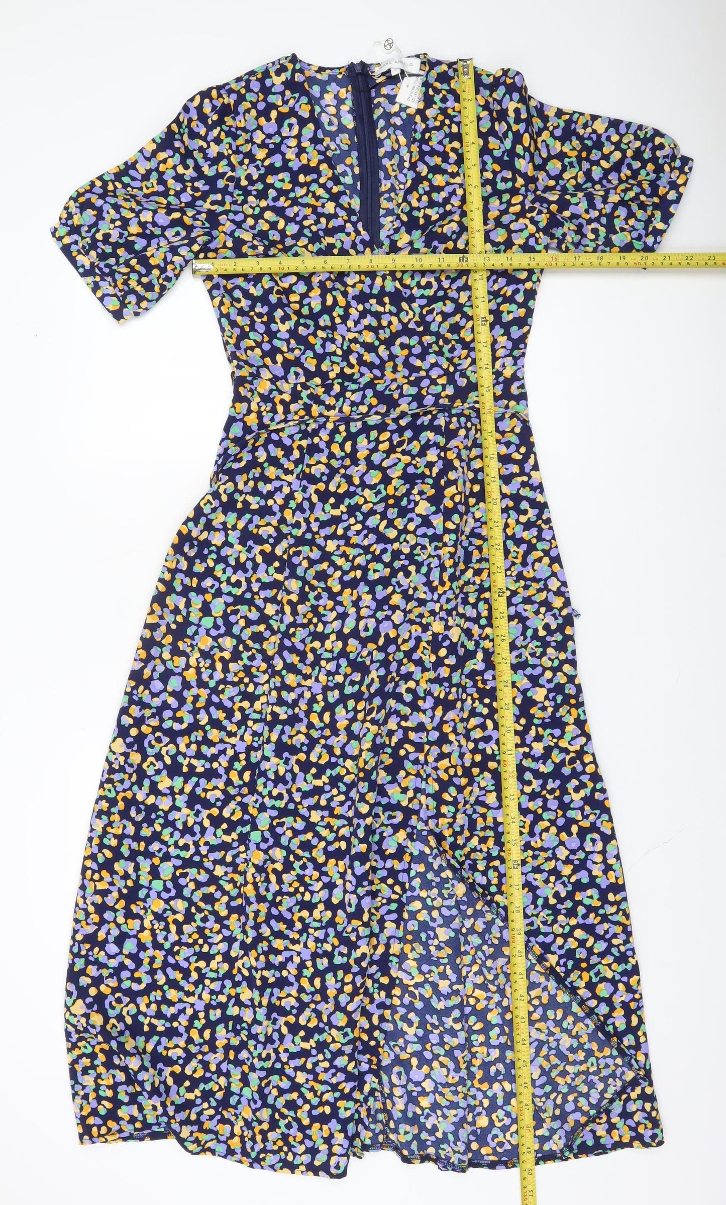 Marc Angelo Women's Multicoloured Floral Midi Fit & Flare Dress Size 8