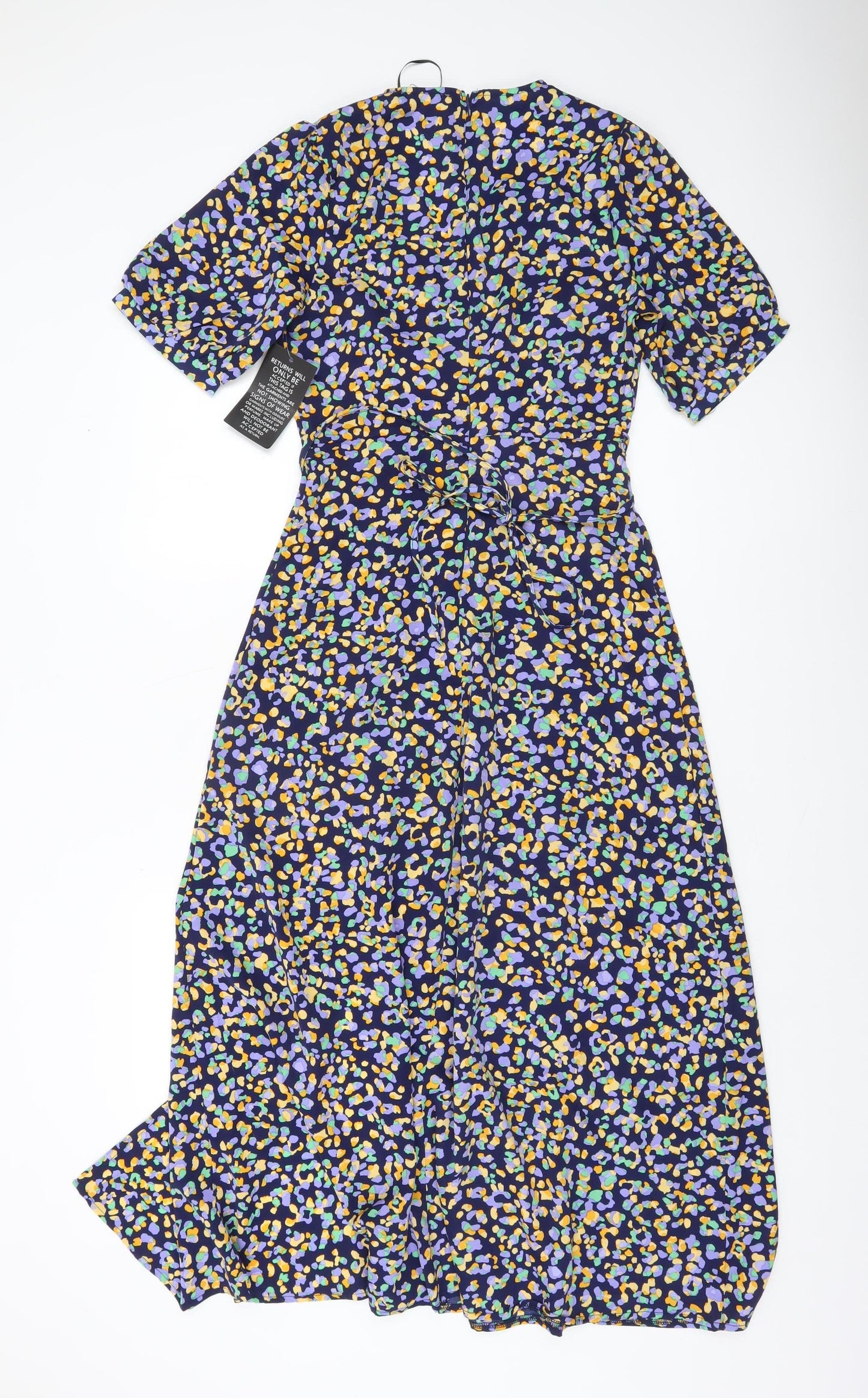 Marc Angelo Women's Multicoloured Floral Midi Fit & Flare Dress Size 8