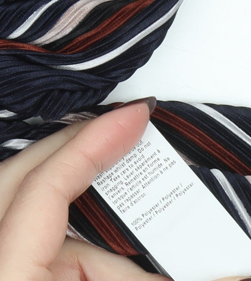 River Island Women’s Multicoloured Stripe Shift Dress Size 16