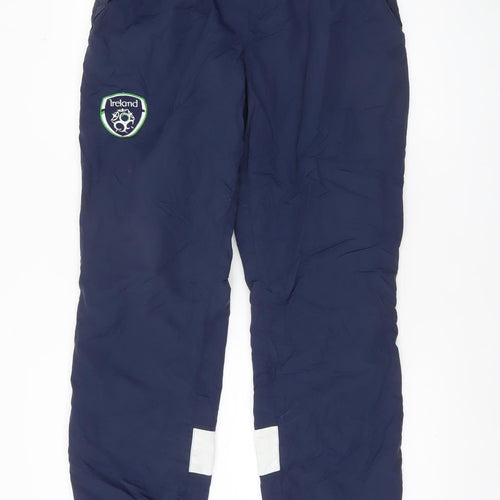 Umbro Men's Blue Ireland Football Sweatpants L Lightweight Nylon