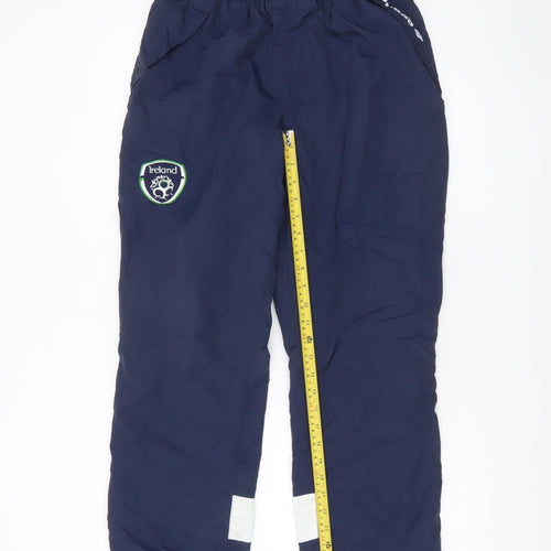 Umbro Men's Blue Ireland Football Sweatpants L Lightweight Nylon