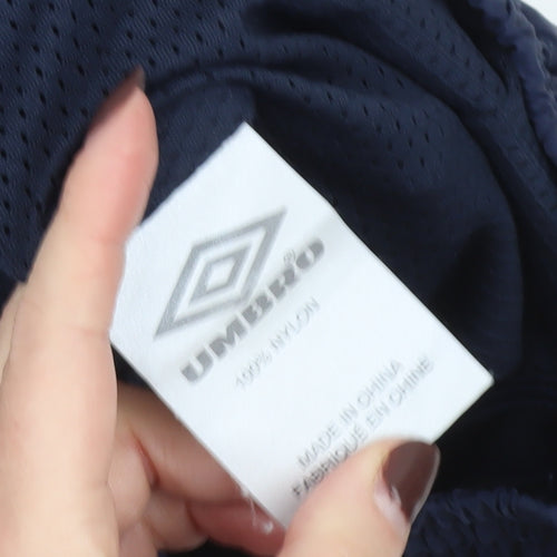 Umbro Men's Blue Ireland Football Sweatpants L Lightweight Nylon