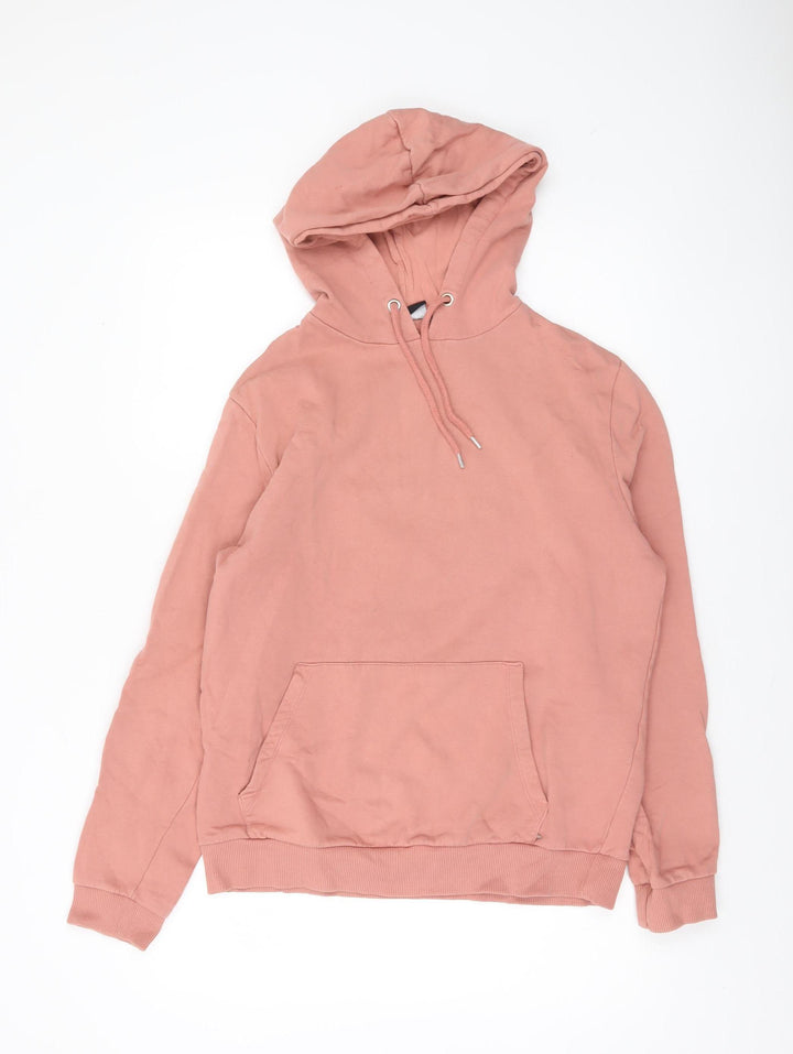 ASOS DESIGN Men's Pink Pullover Hoodie Size M Fleece Casual