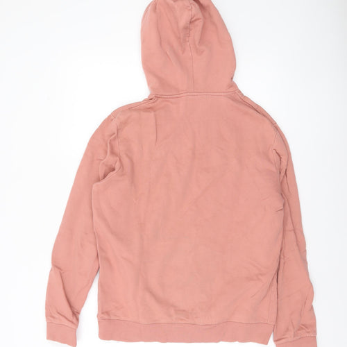 ASOS DESIGN Men's Pink Pullover Hoodie Size M Fleece Casual