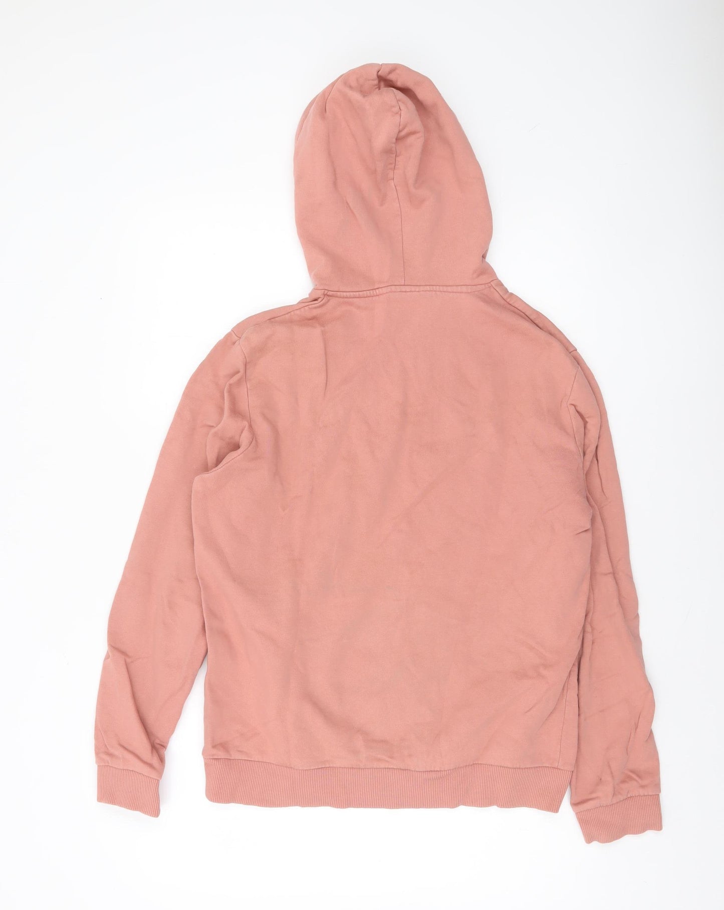 ASOS DESIGN Men's Pink Pullover Hoodie Size M Fleece Casual