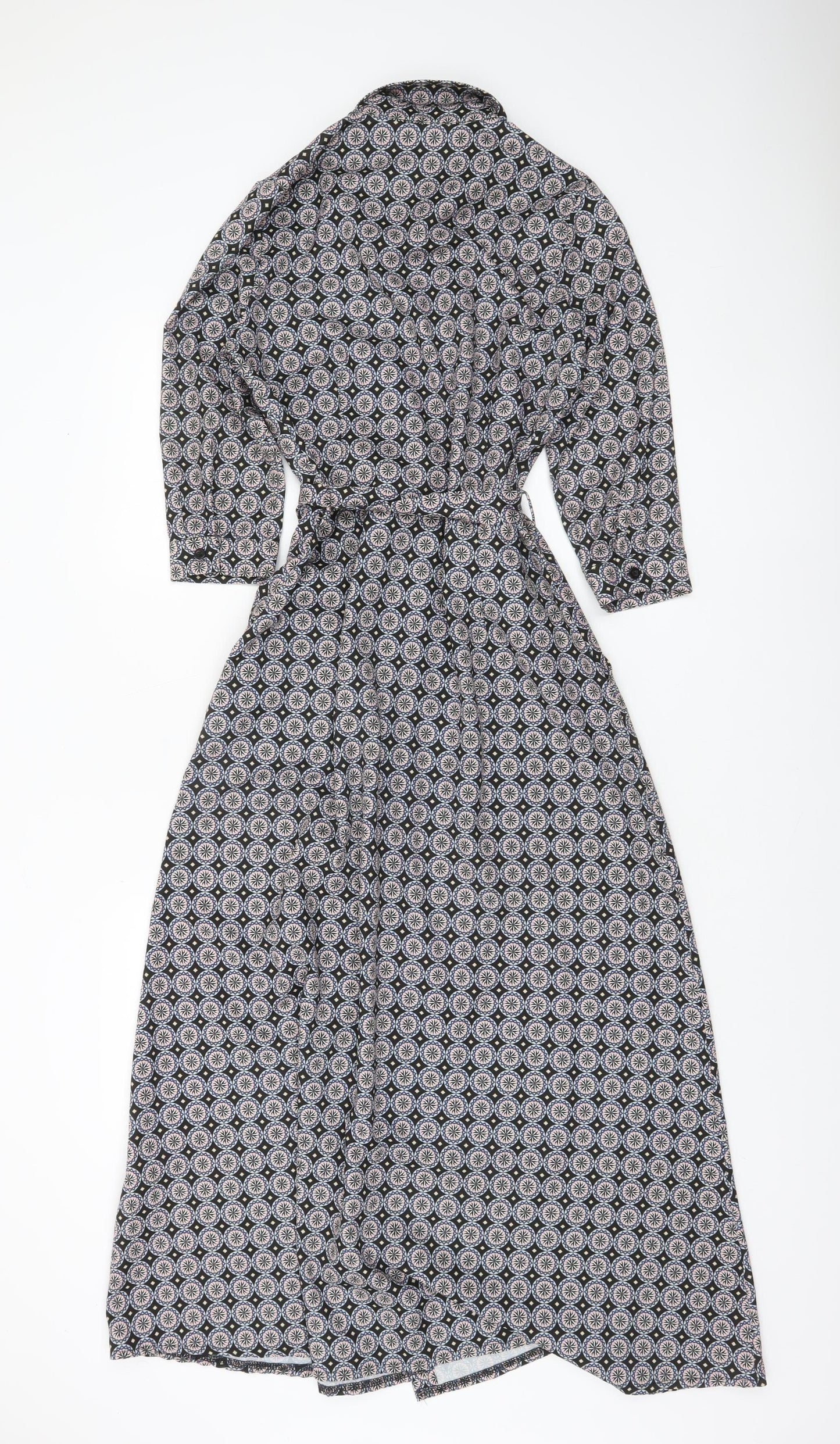 Kate & Pippa Women’s Multicoloured XS Long Geometric Shirt Dress